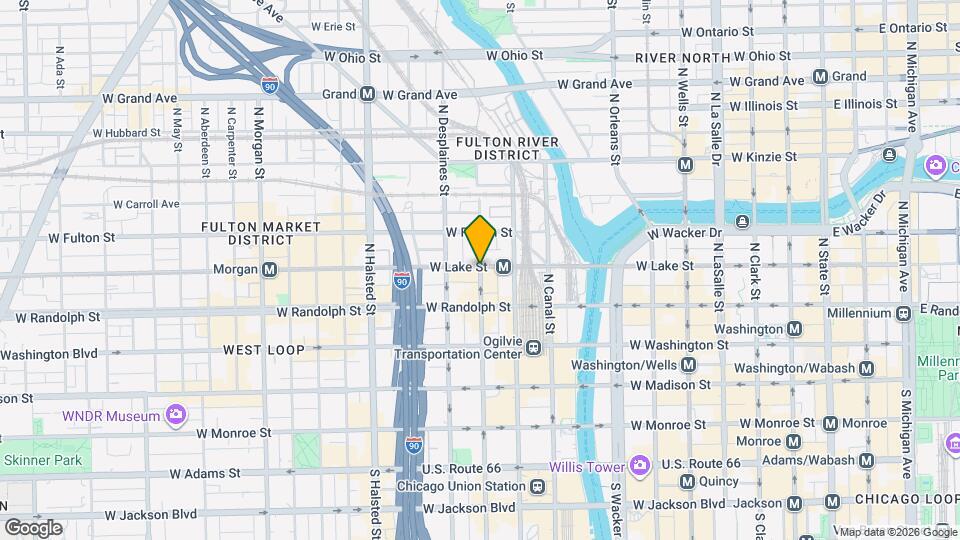 180 N Jefferson Apartments Map and Location Details