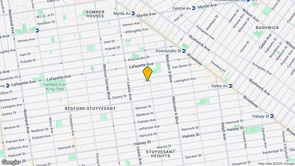 162 Stuyvesant Ave Mapa y Detalles de la Ubicación