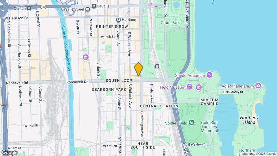 1160 S Michigan Ave, Unit 1201 Map and Location Details