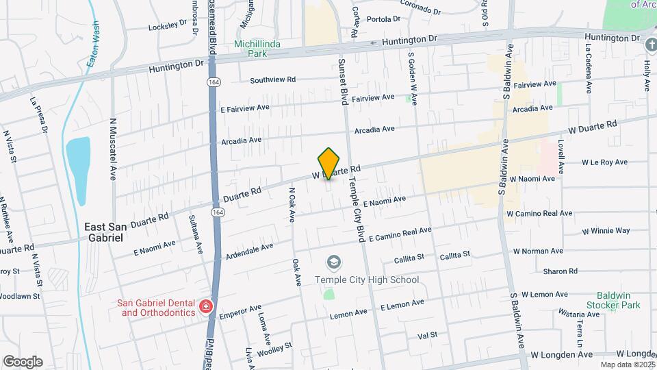 1132 W Duarte Rd Map and Location Details