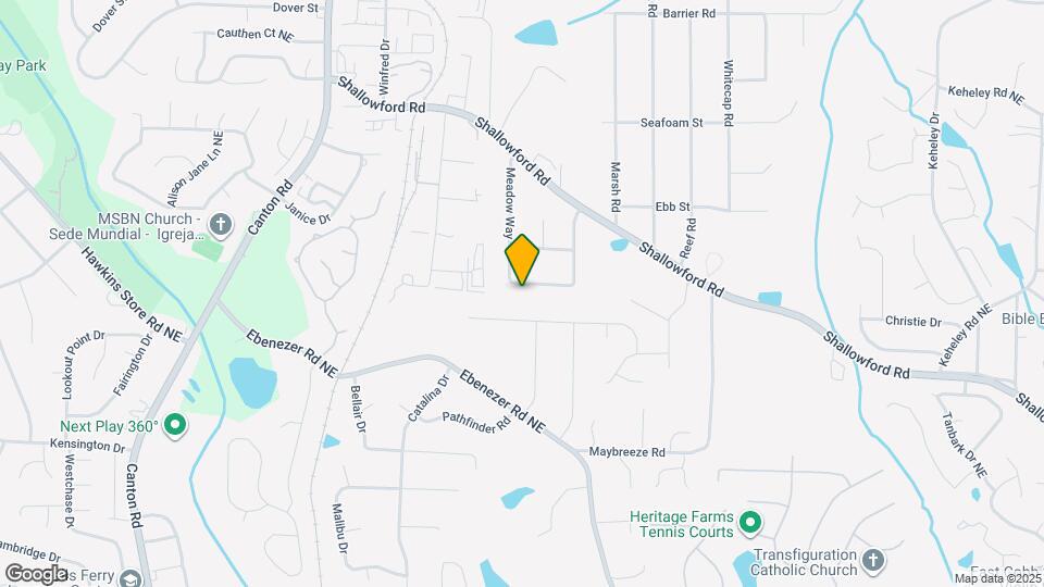 4143 Meadow Way Map and Location Details