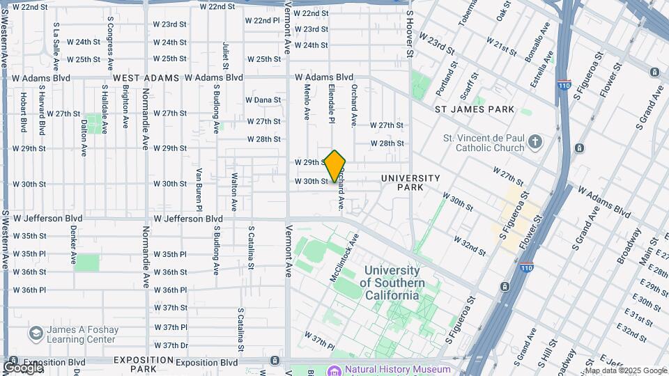 1184 W 30th St Map and Location Details