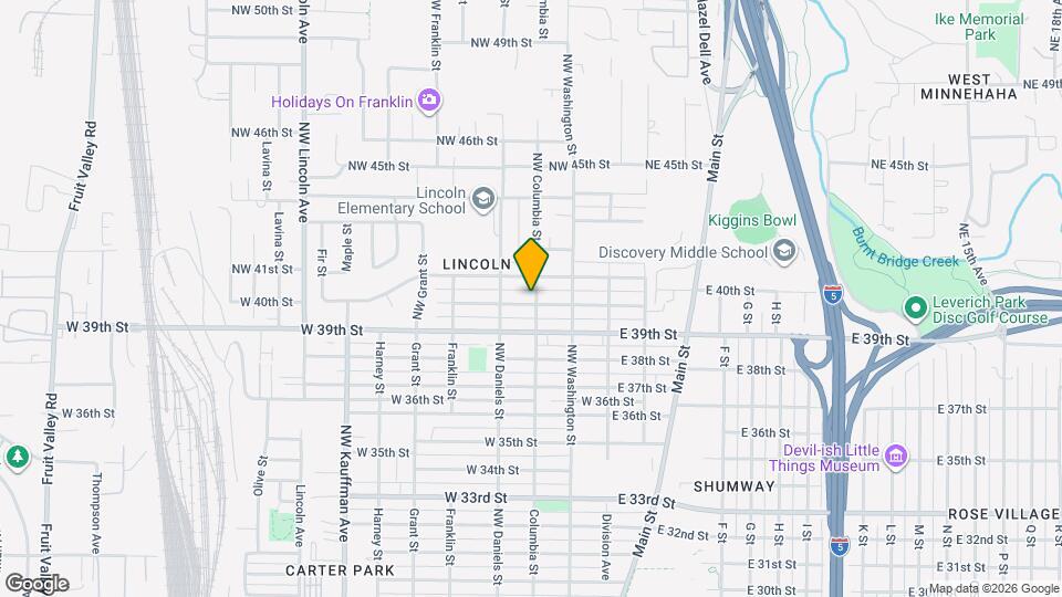 4004 NW Columbia St, Unit Basement Mapa y Detalles de la Ubicación