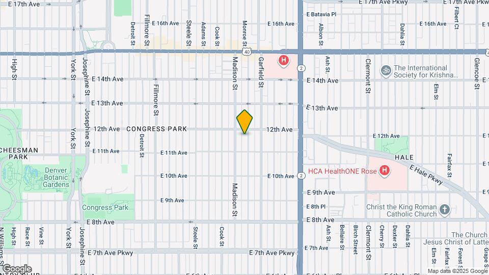 1151 Monroe St Map and Location Details