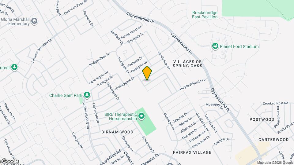 4815 Sweet Chestnut Ln Map and Location Details