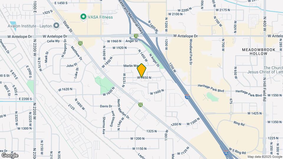 1455 W 1650 N Map and Location Details