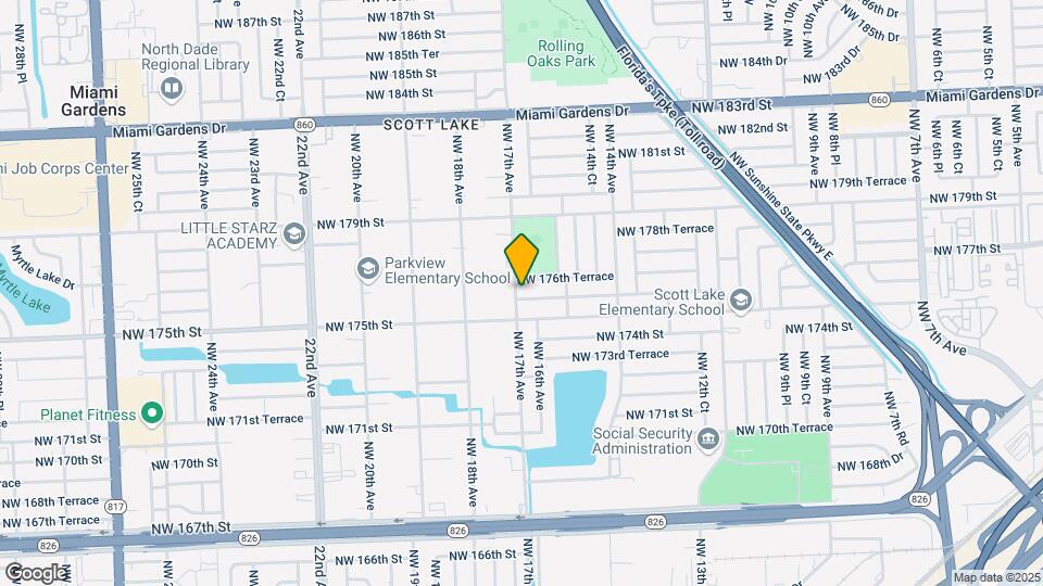 1631 NW 175th Terrace Mapa y Detalles de la Ubicación