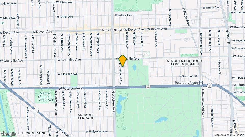 6115-6117 N Claremont Ave Map and Location Details