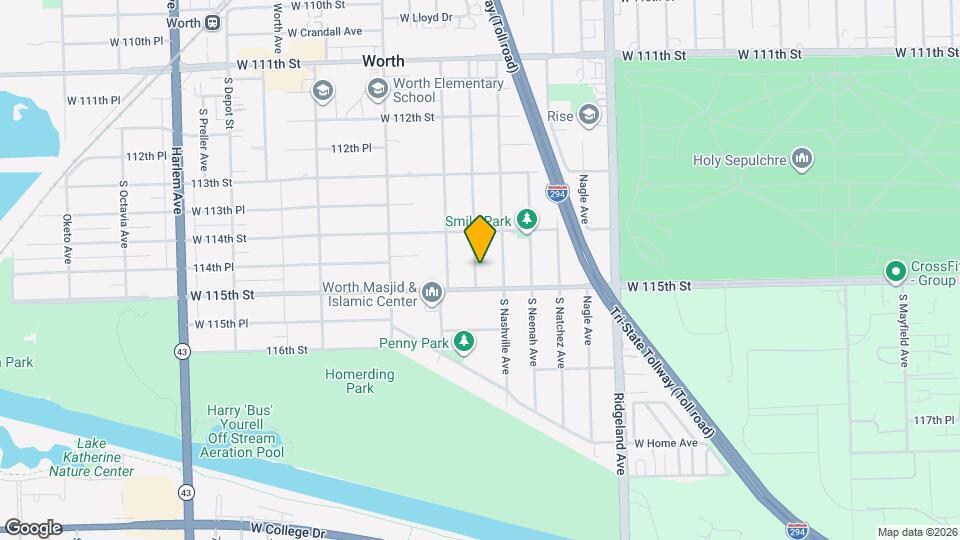 11447 S Natoma Ave Map and Location Details