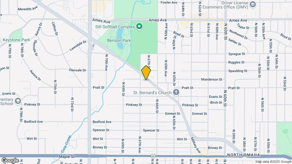 6641 Military Ave Map and Location Details
