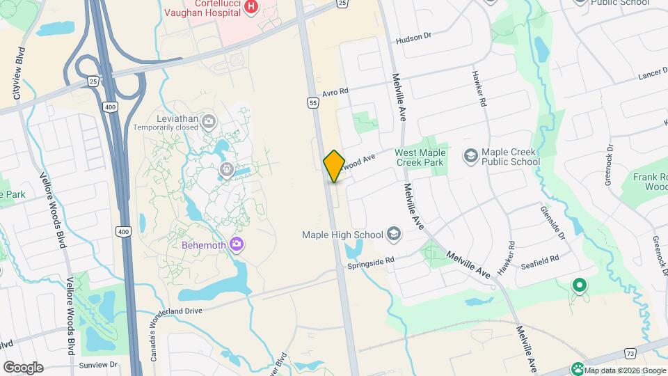 9621 Jane St Map and Location Details