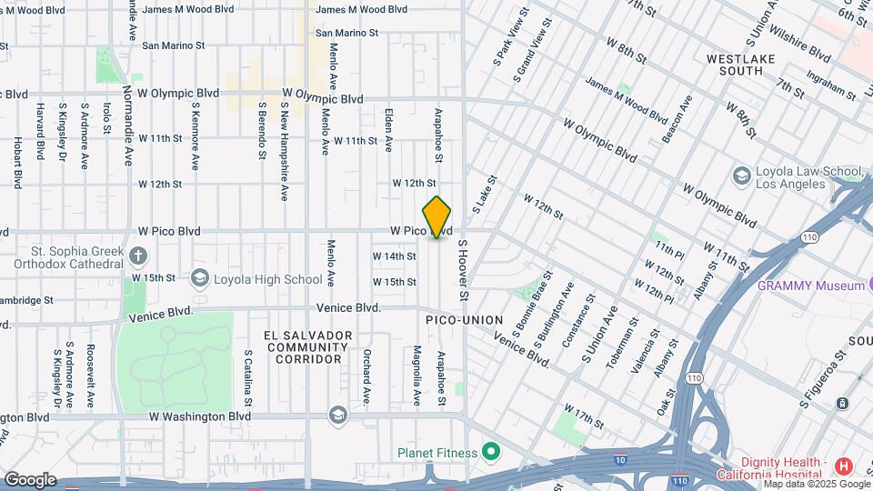 1317 Arapahoe St Mapa y Detalles de la Ubicación
