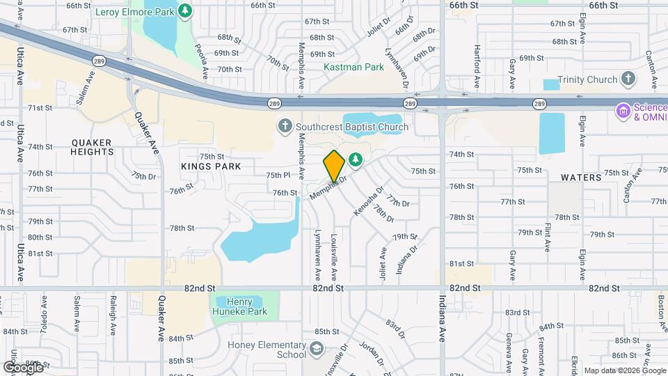 7702 Knoxville Dr Map and Location Details