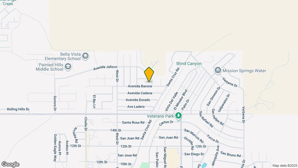 66252 Avenida Barona Map and Location Details