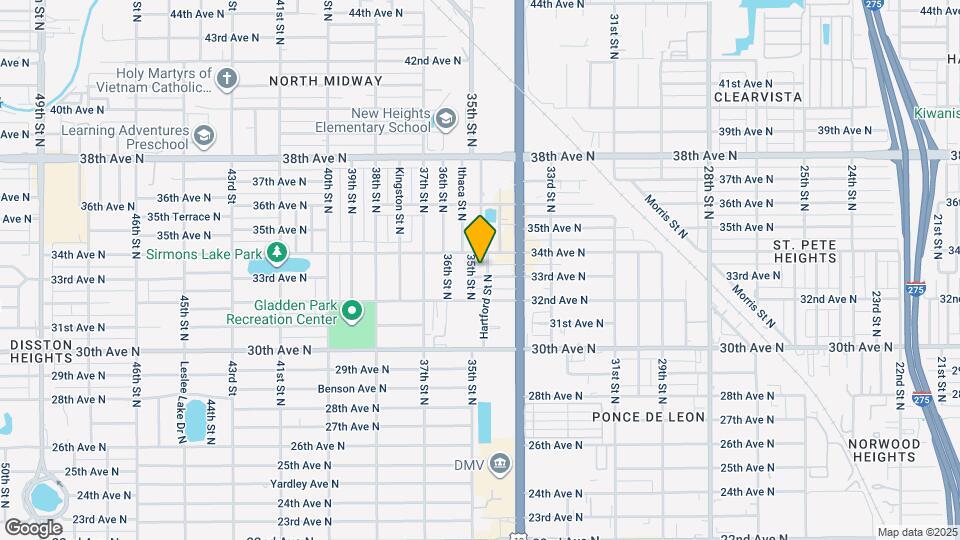 3467 33rd Ave N Map and Location Details