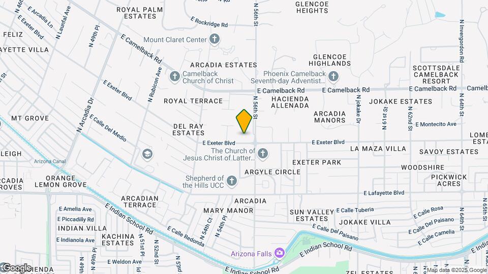 5530 E Exeter Blvd Map and Location Details