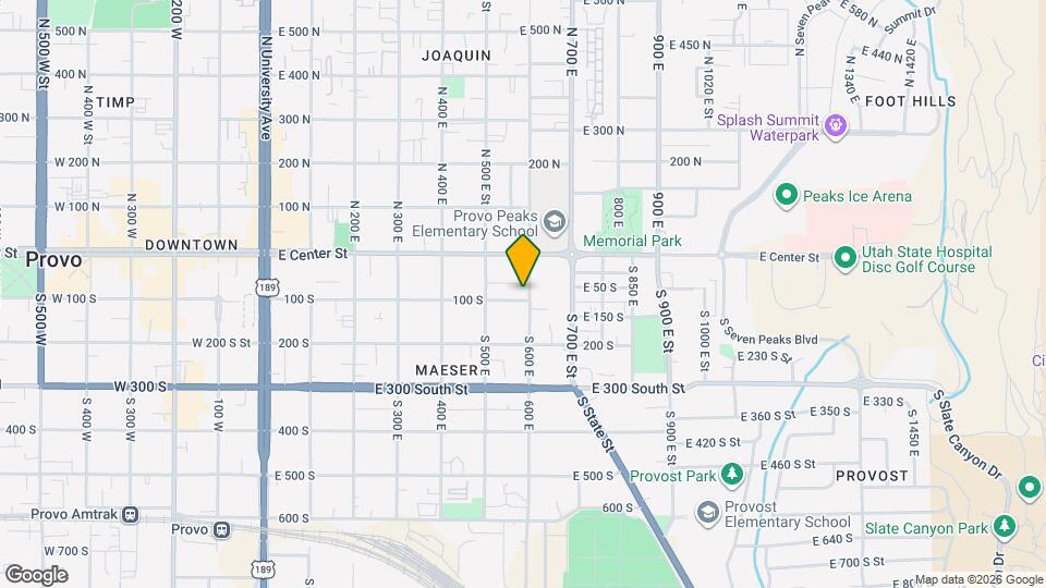 589 E 100 S St Map and Location Details