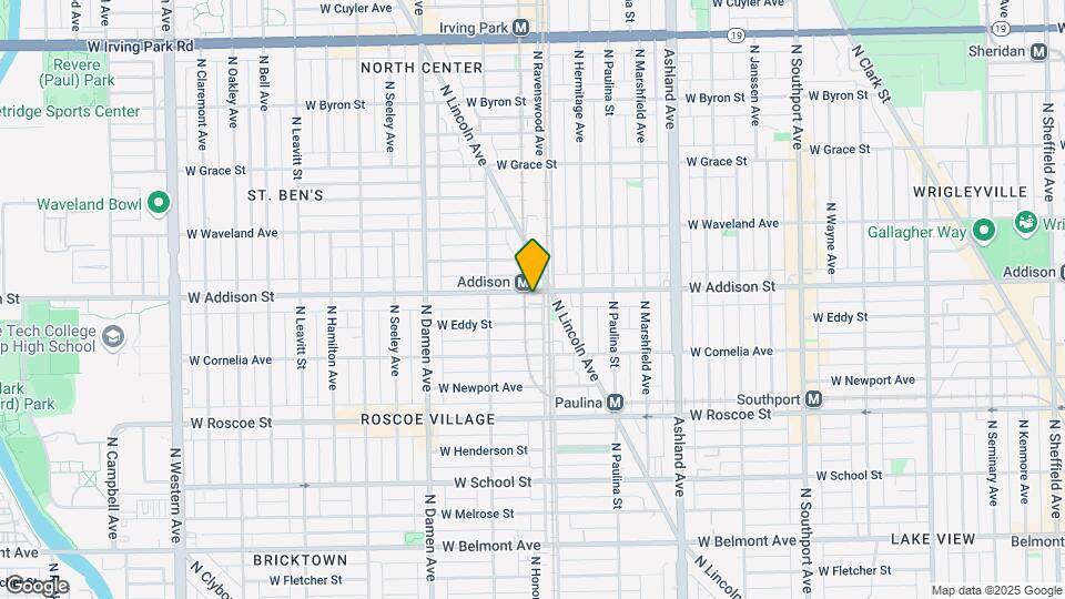 1801 W Addison St Map and Location Details