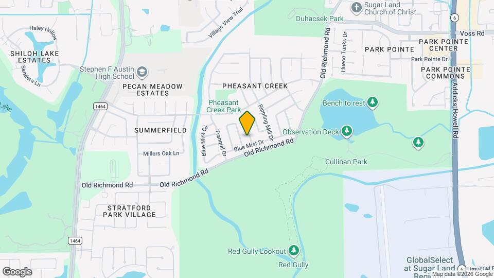 17018 Dusty Mill Dr W Map and Location Details