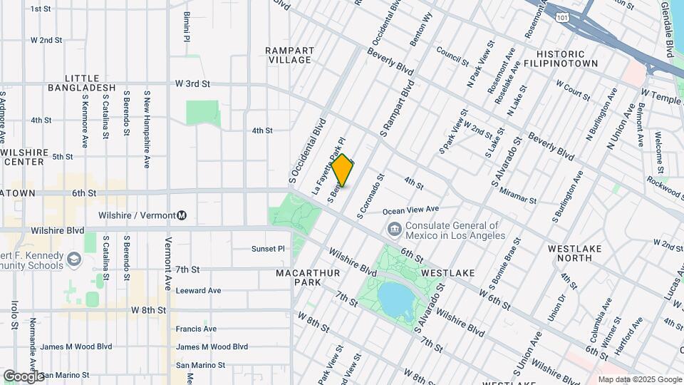 511 S Rampart Blvd Map and Location Details