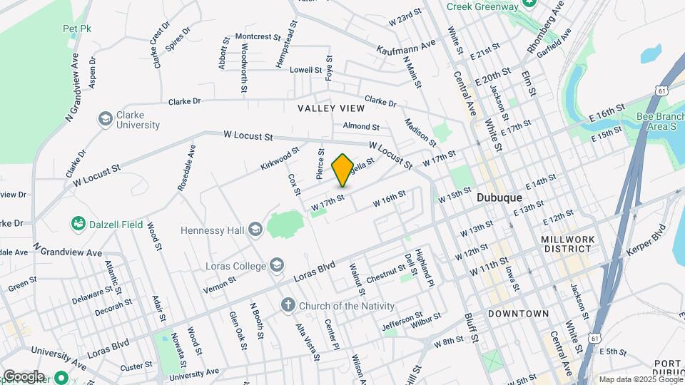 611 W 17th St Mapa y Detalles de la Ubicación