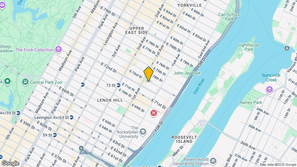 408 E 73rd St Map and Location Details