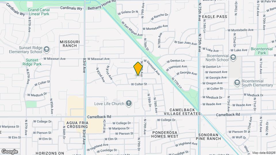 5307 N 79th Dr Map and Location Details
