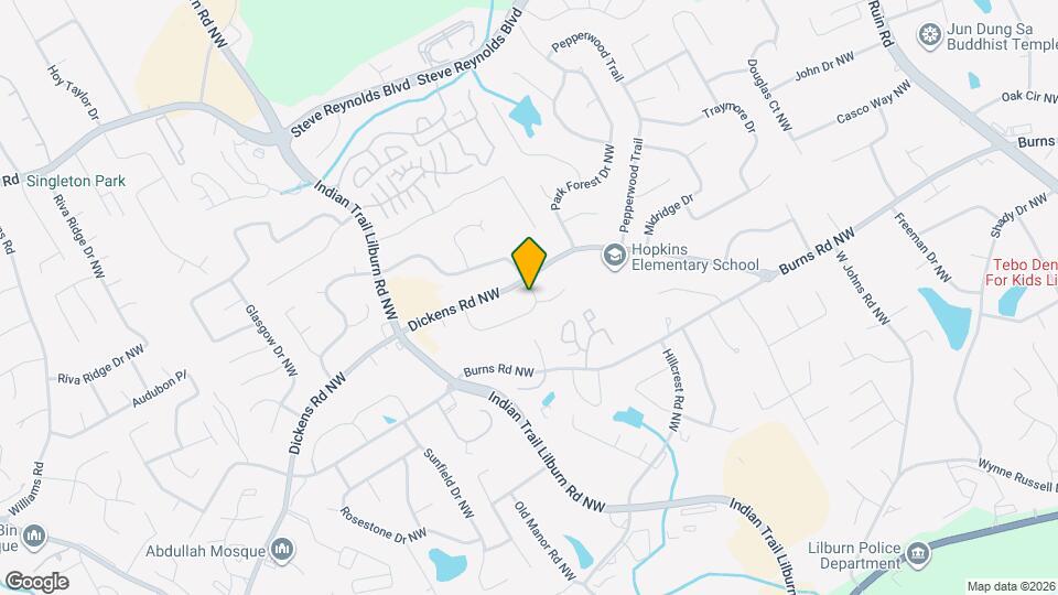 1347 Indian Way NW Map and Location Details