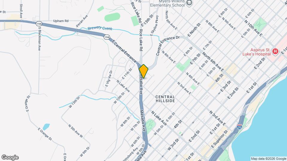 922 Mesaba Ave Map and Location Details