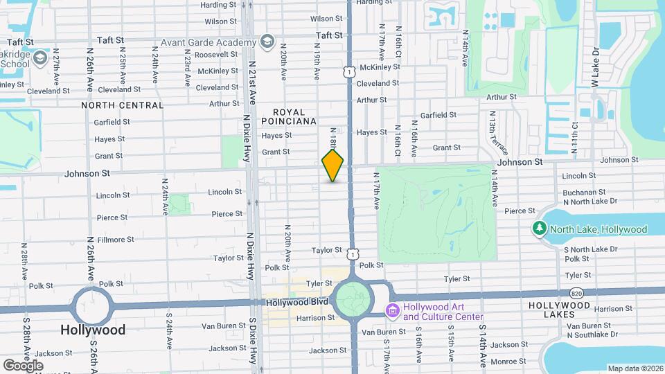 1836 Lincoln St Map and Location Details