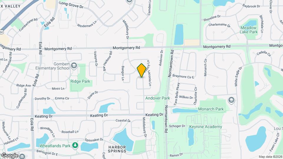 1405 Middlebury Dr Map and Location Details