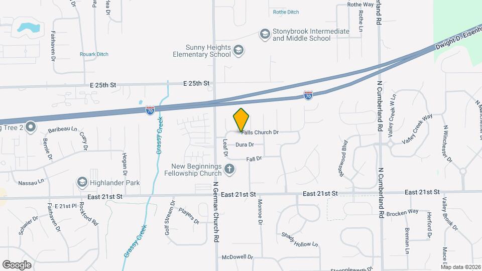 11105 Falls Church Dr Map and Location Details