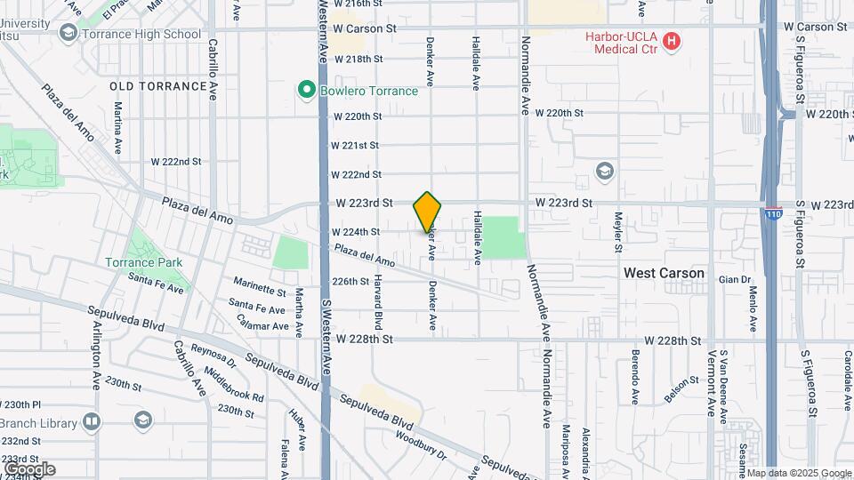 22411 Denker Ave Map and Location Details