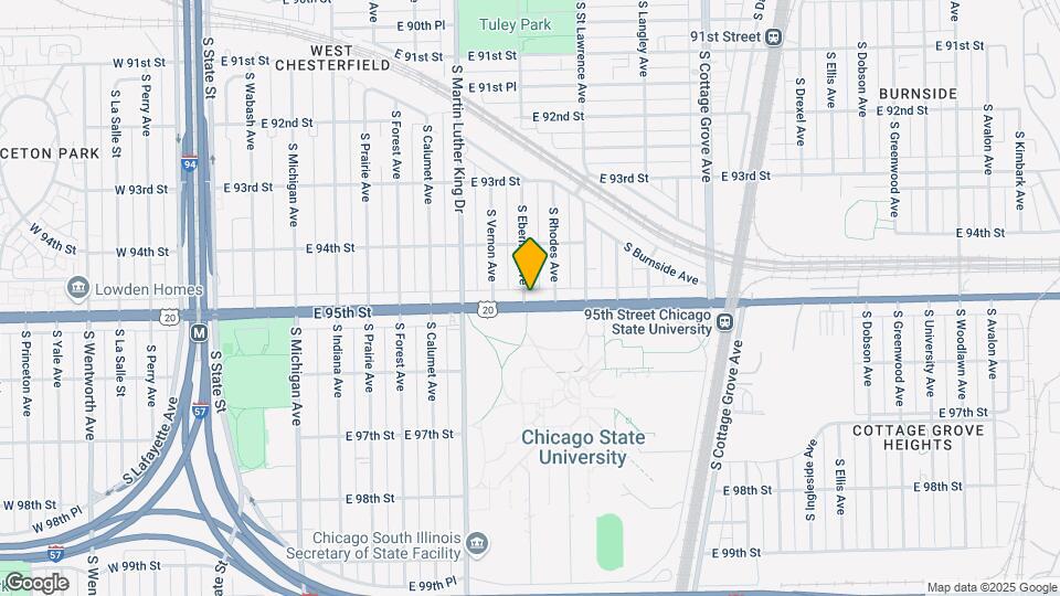500 E 95th St Map and Location Details