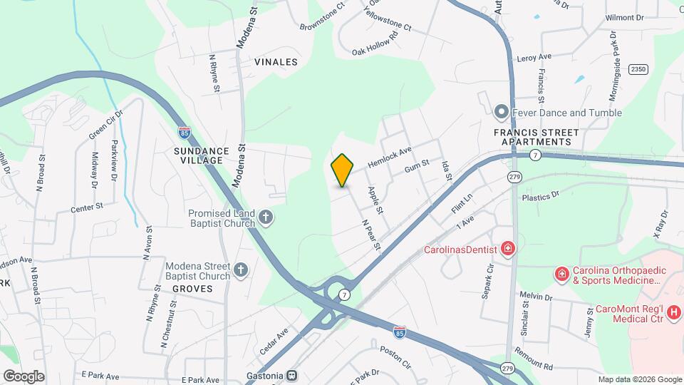 1622 Gum St Map and Location Details