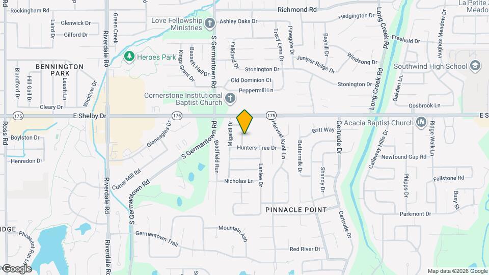 4746 Greybriar Dr Map and Location Details