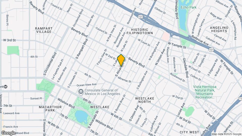 152 S Alvarado St Map and Location Details