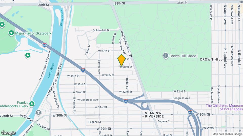 1025 W 35th St Map and Location Details