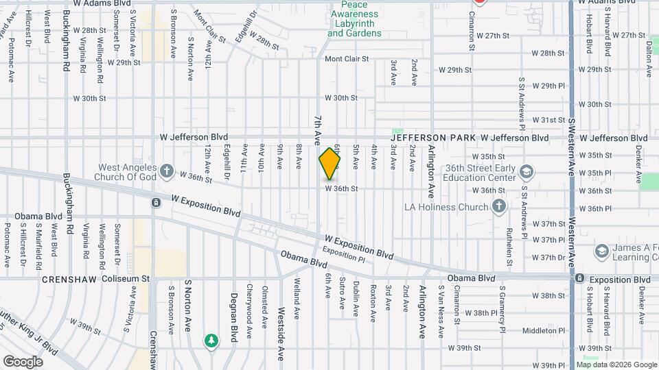 2611 W 36th St Map and Location Details