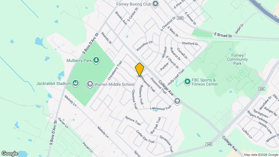 503 Chestnut Trail Map and Location Details