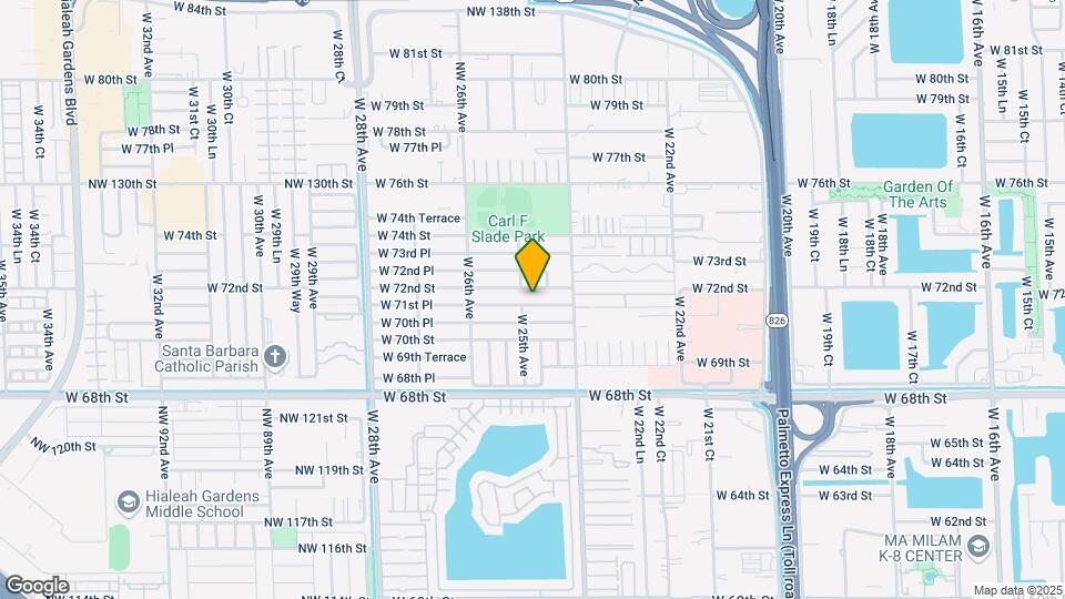 2485 W 71st Pl Map and Location Details