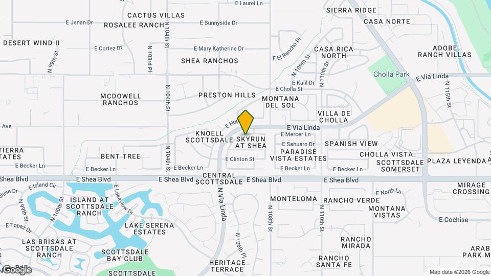 10705 E Mercer Ln Map and Location Details