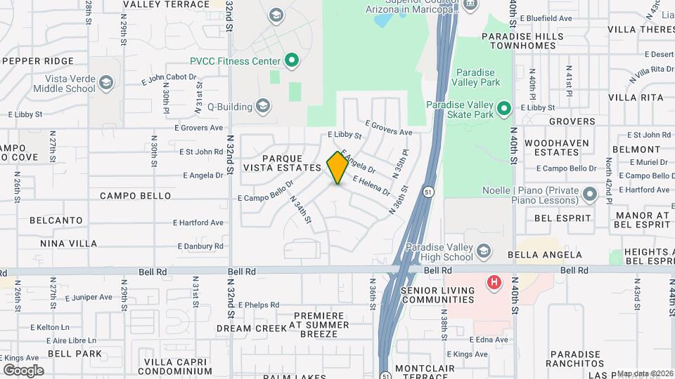 3503 E Campo Bello Dr Map and Location Details