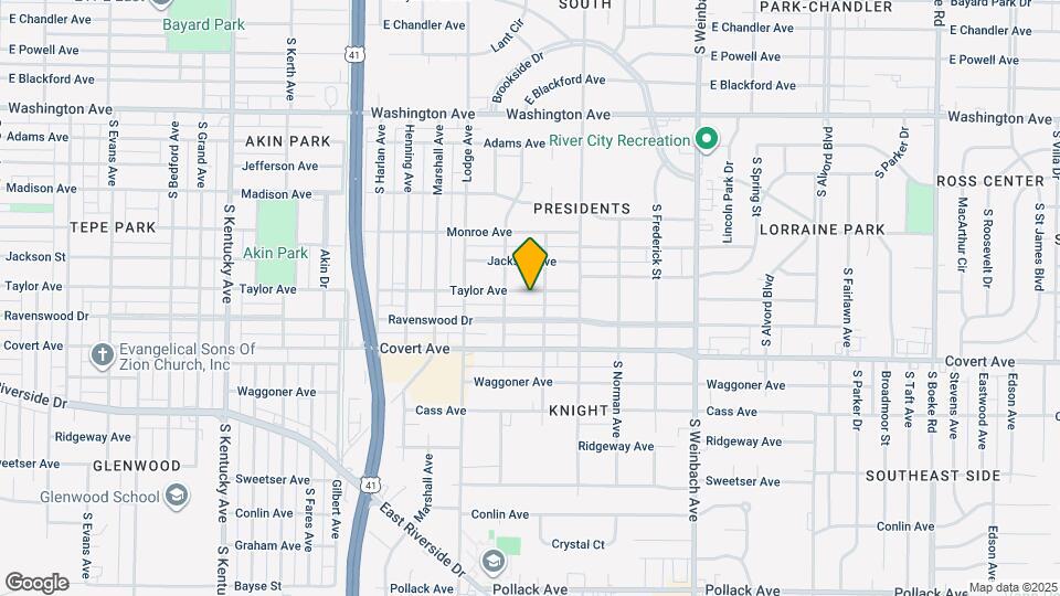 1517 Taylor Ave Map and Location Details
