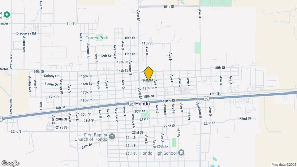 1605 Ave Z Mapa y Detalles de la Ubicación