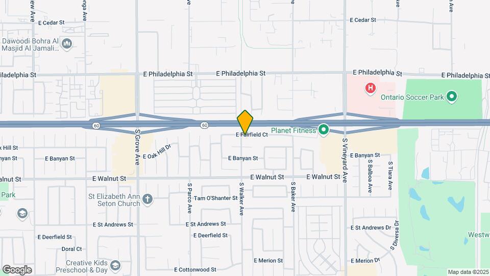 1502 E Fairfield Ct Map and Location Details