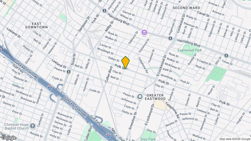 4302 Polk St Map and Location Details