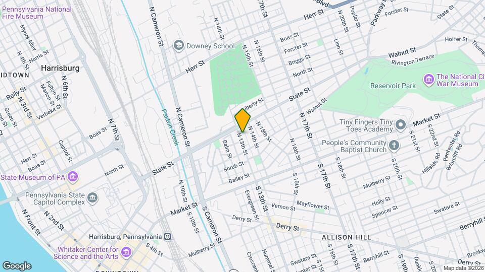 139 N 13th St Map and Location Details