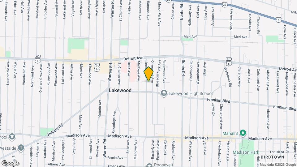 1493 Lincoln Ave Mapa y Detalles de la Ubicación