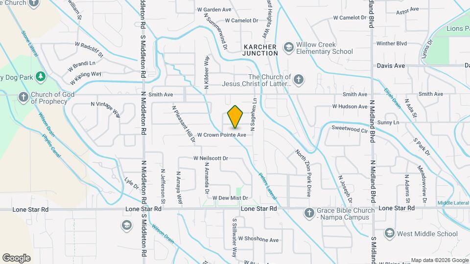 1936 W Crown Pointe Ave Map and Location Details